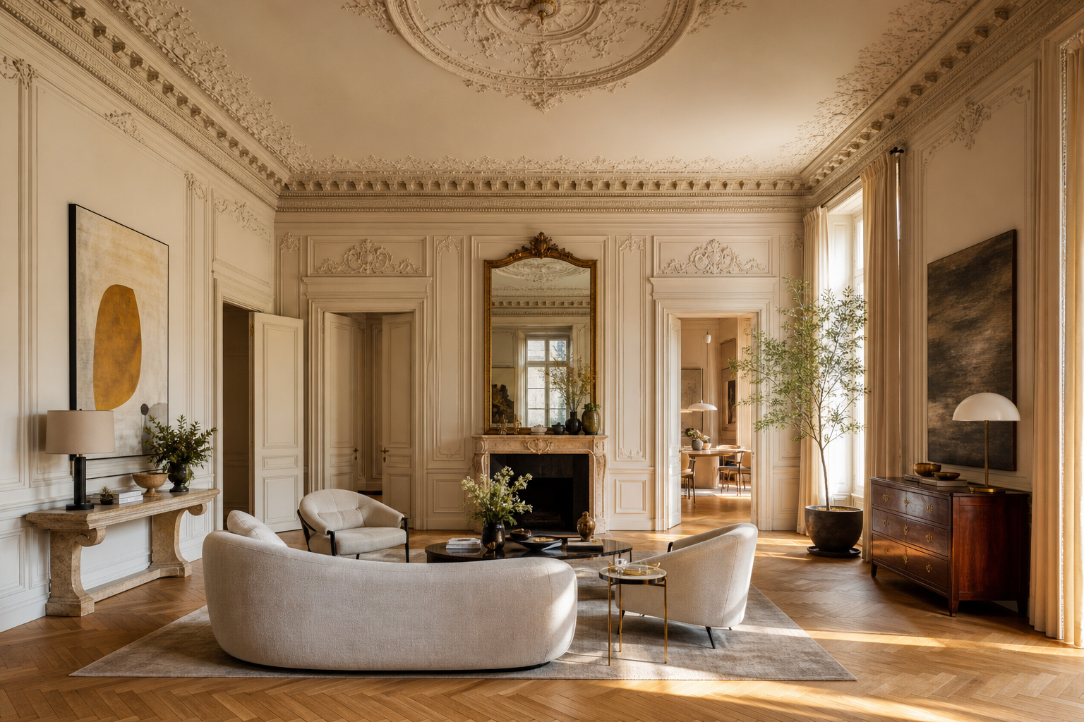 Salone d'epoca restaurato